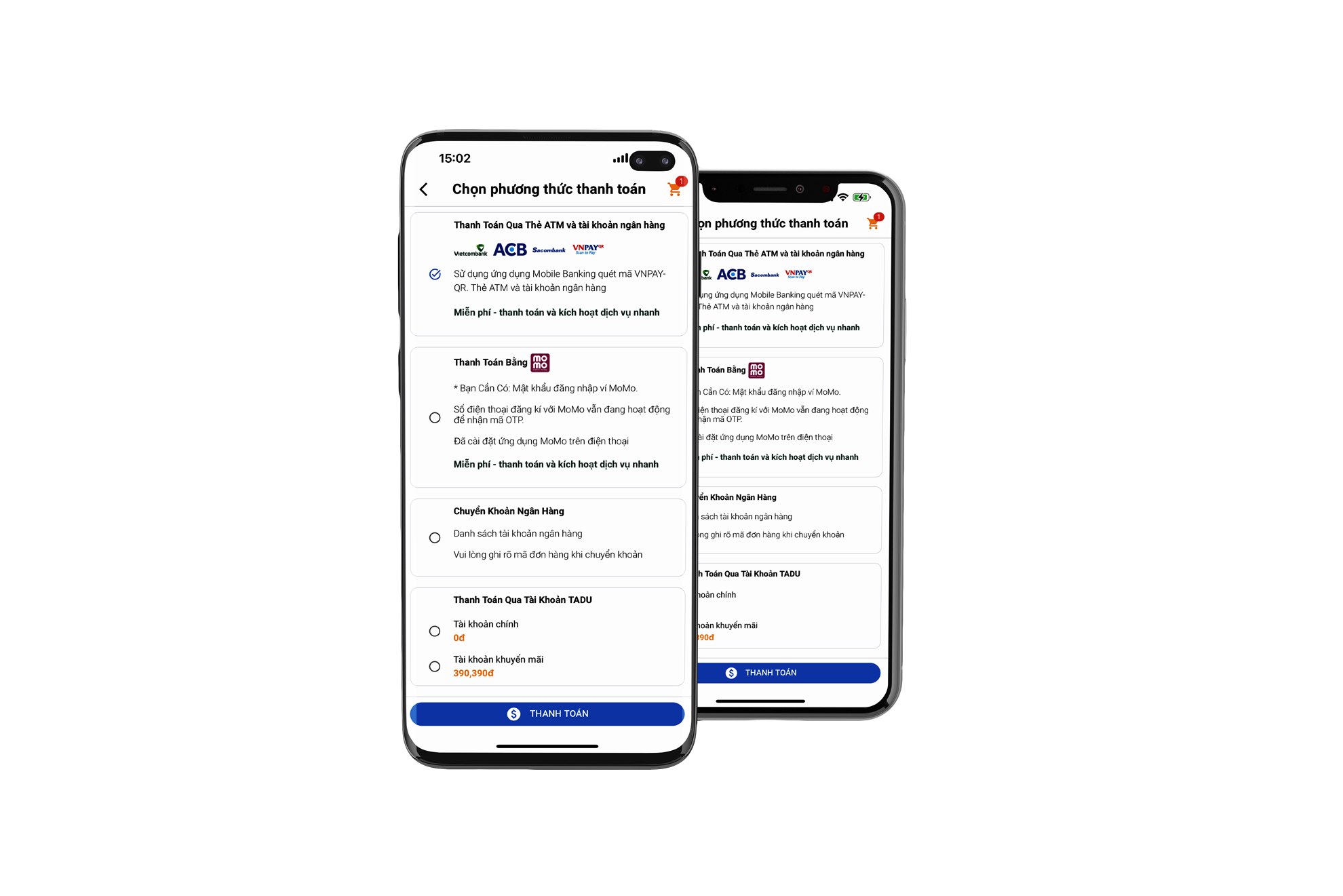 Chọn phương thức thanh toán