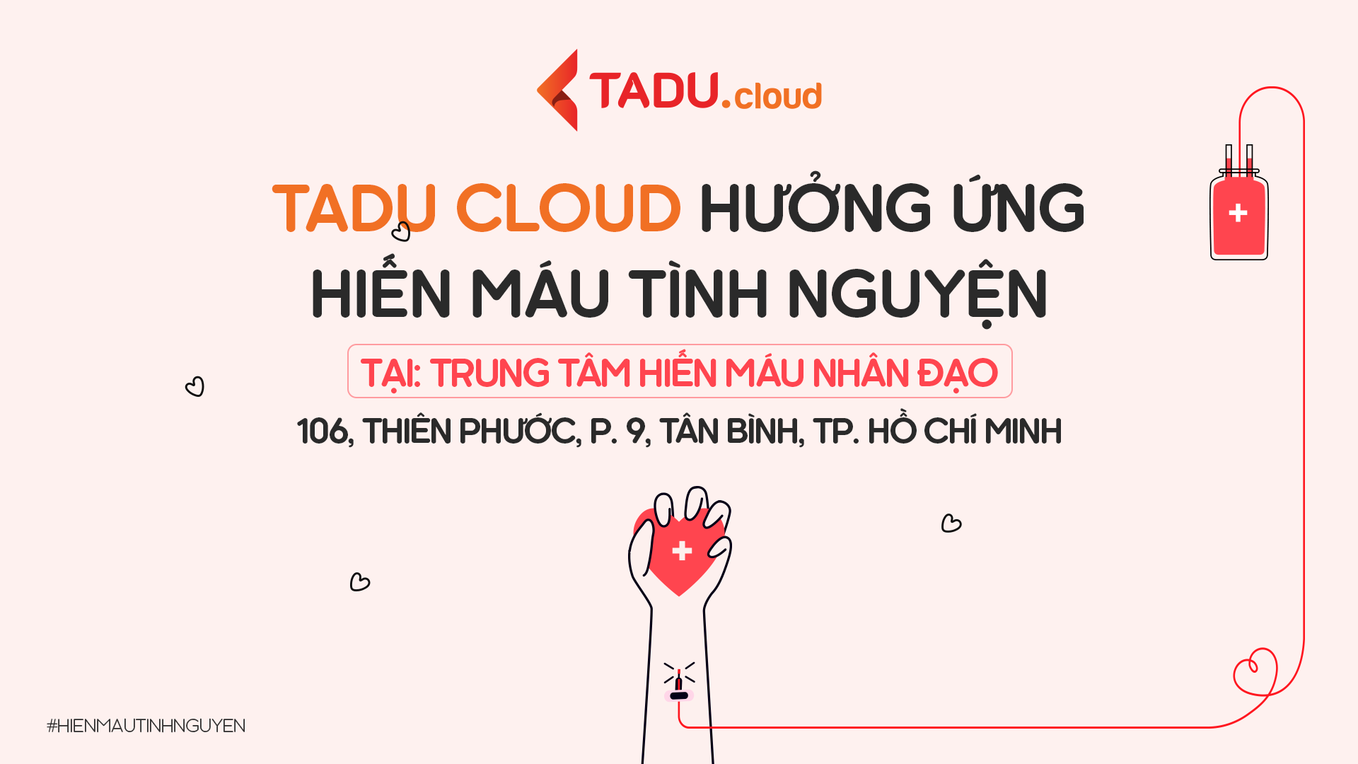 Tadu Cloud hưởng ứng phong trào hiến máu nhân đạo 2023
